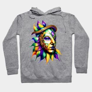 Mardi Gras Mask Hoodie